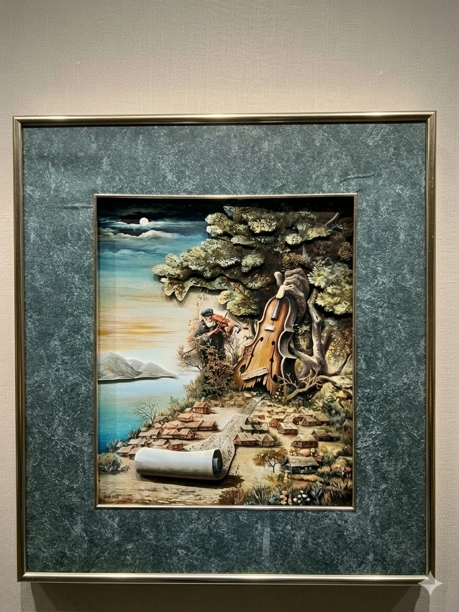 3D "Pastoral Symphony" Israel Rubinstein 20"x23" Framed - photo 2