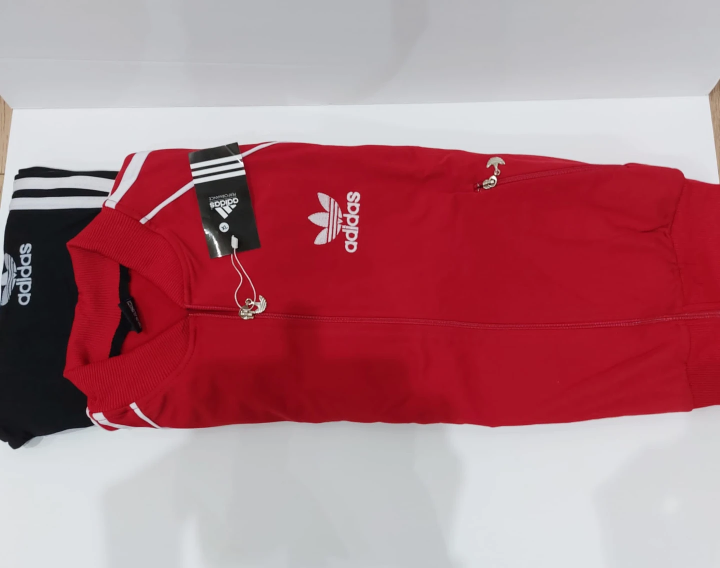 Adidas Tracksuit Set Red and Black