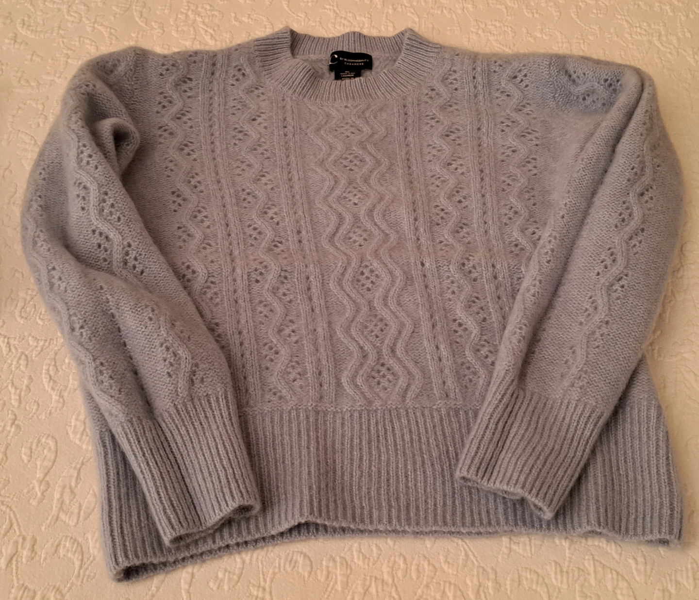 C by Bloomingdale's Cashmere Sweater Light Blue