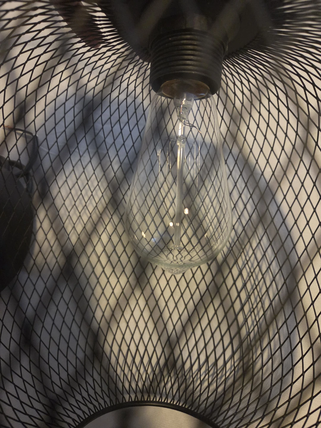 Black Wire Cage Pendant Light - photo 4