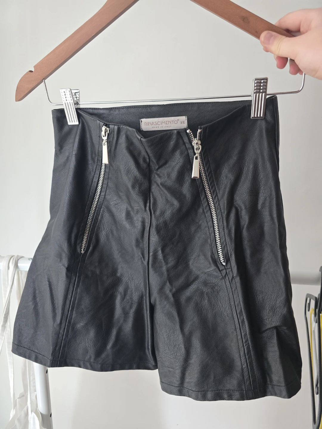 Rinascimento Faux Leather Shorts