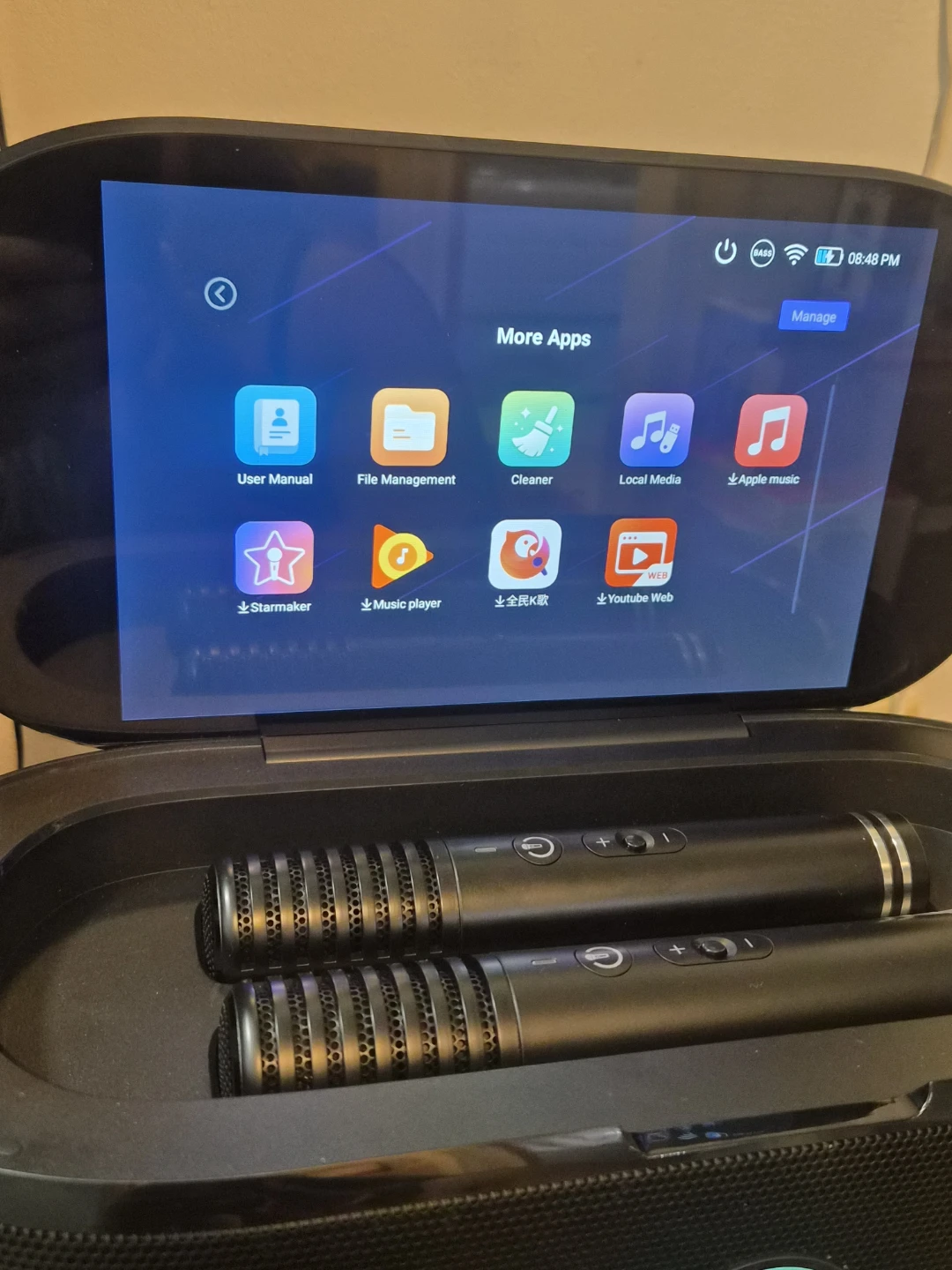 Ikarao Smart Karaoke Machine with 2 Microphones Shell 1 - photo 5
