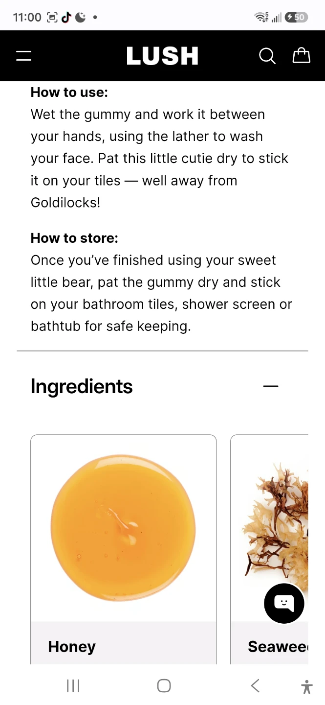 Lush Baby Bear Facial Gummy Wash - photo 4