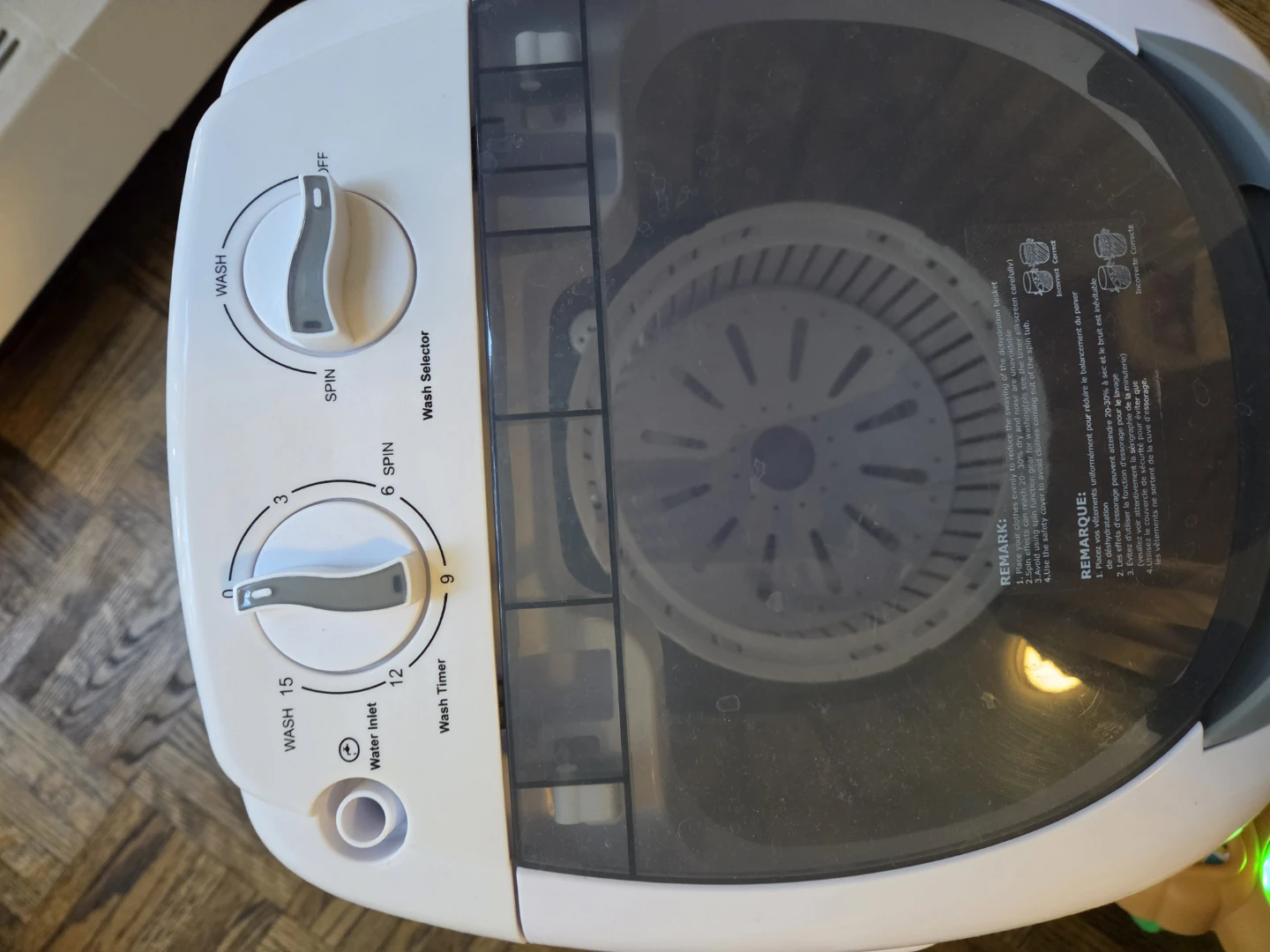 Costway Portable Mini Semi-automatic Washing Machine - photo 2