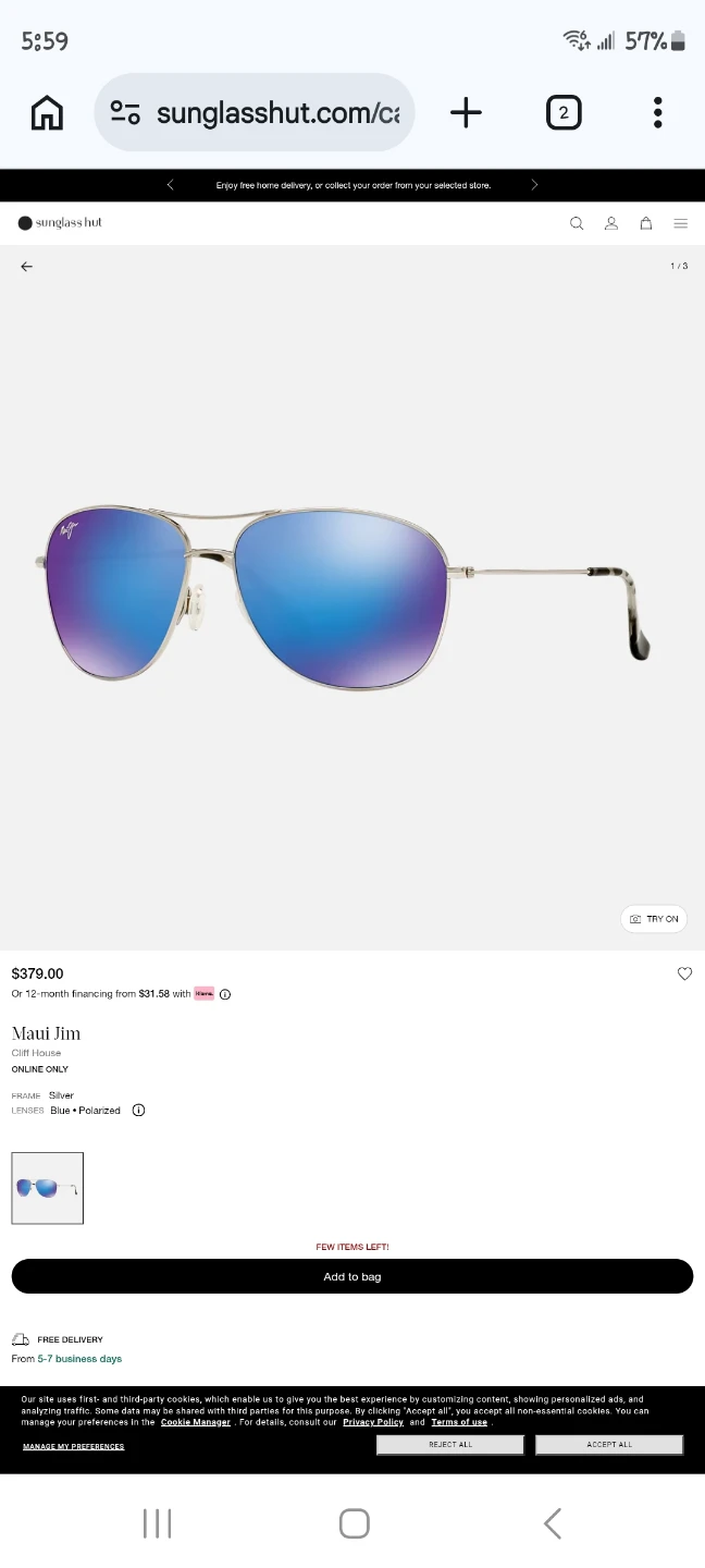Maui Jim Cliff House Polarized Sunglasses - photo 4