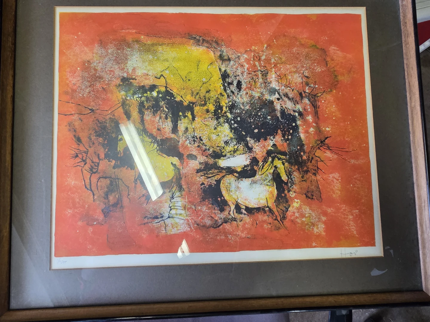 Hoi Lebadang Framed Lithograph Horse Print