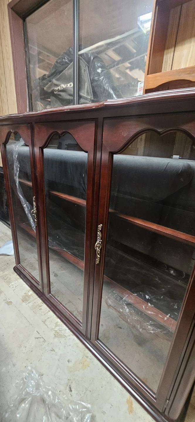 Three-Door Wood Display Cabinet - photo 3