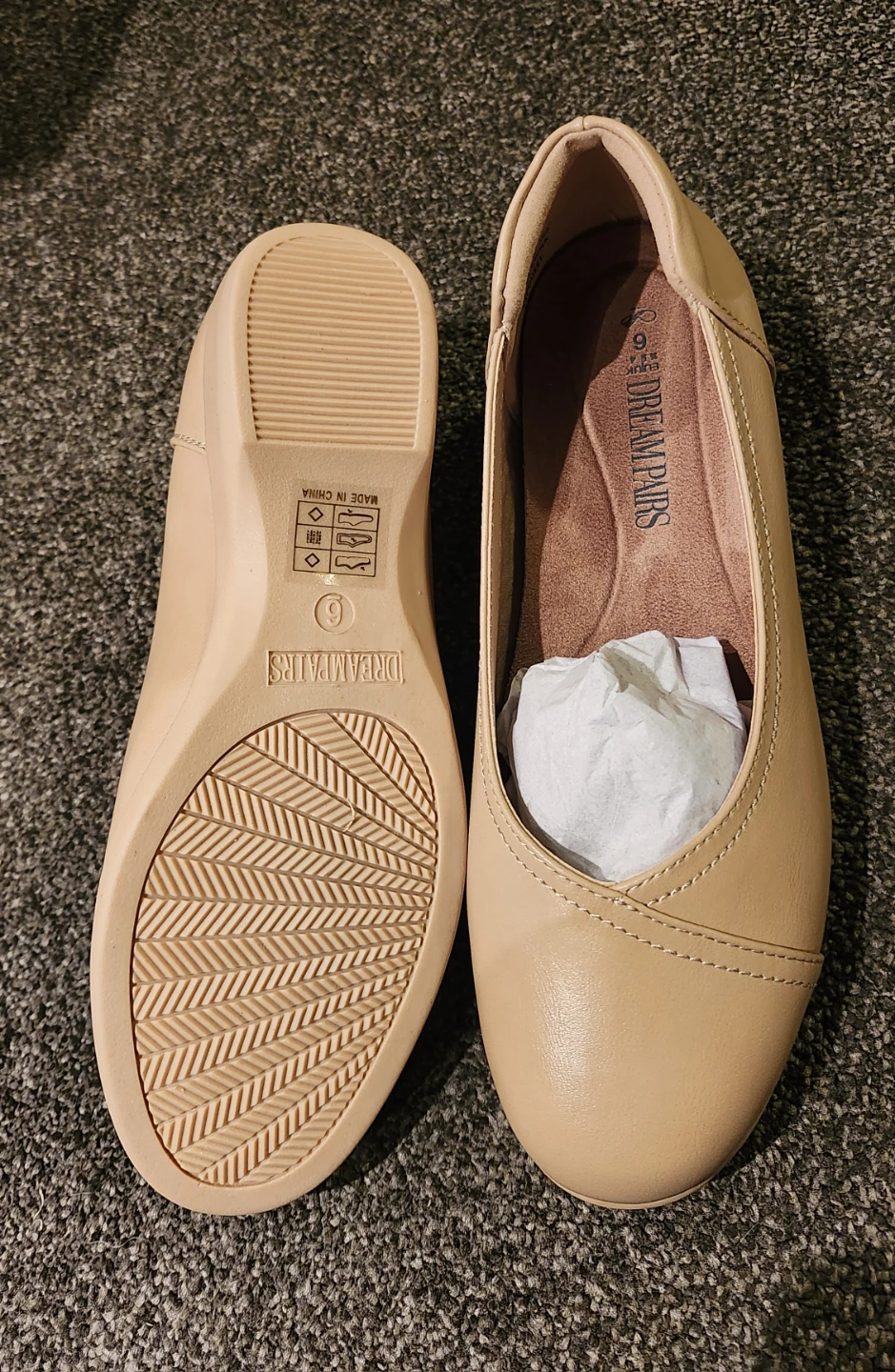 Dream Pairs Beige Flats Size 6 🏈 - photo 4