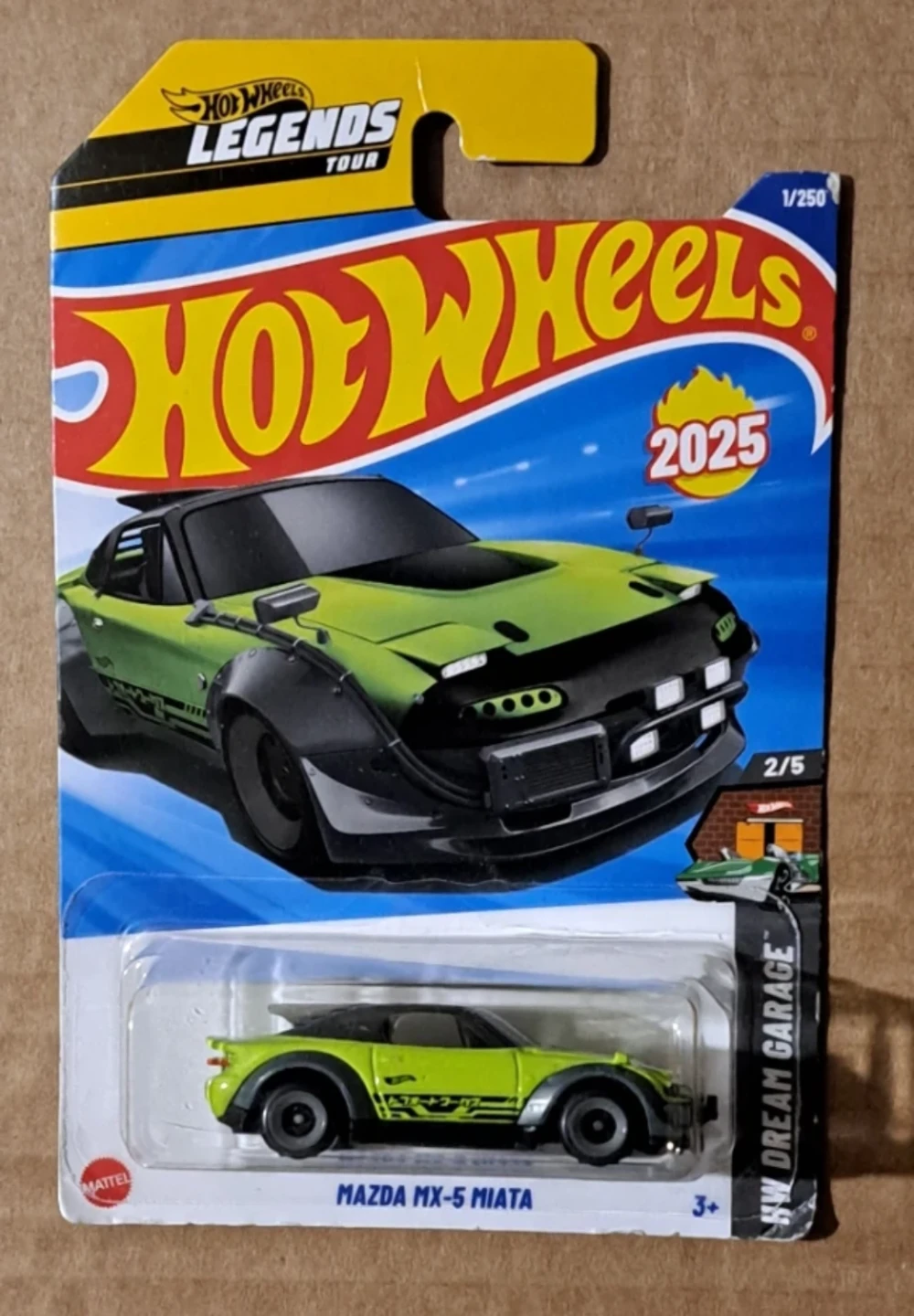 Hot Wheels Mazda MX-5,Green Miata HW Dream Garage