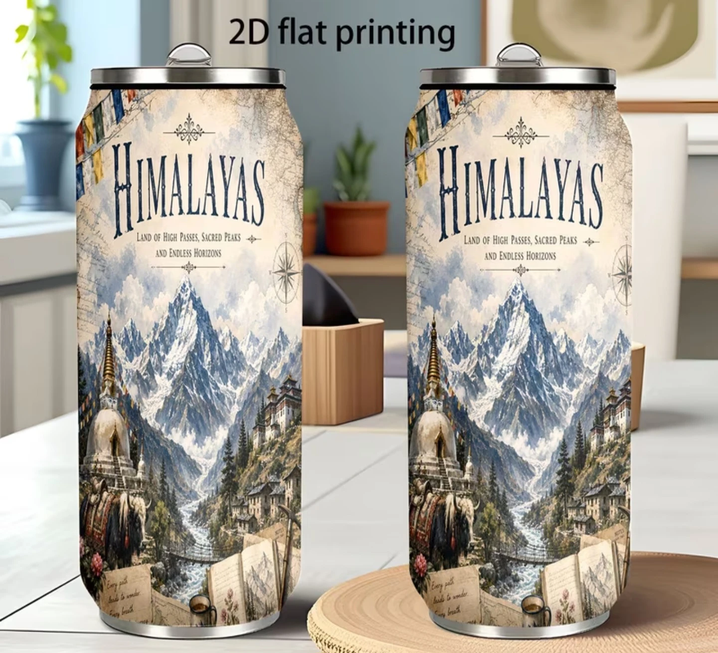 Himalayas Themed Stainless Steel Tumbler
