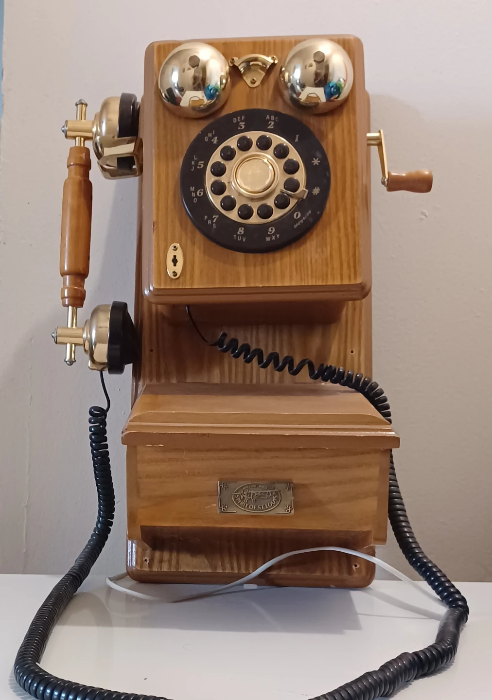 🏈Vtg Spirit of St. Louis Reproduction Wall Telephone