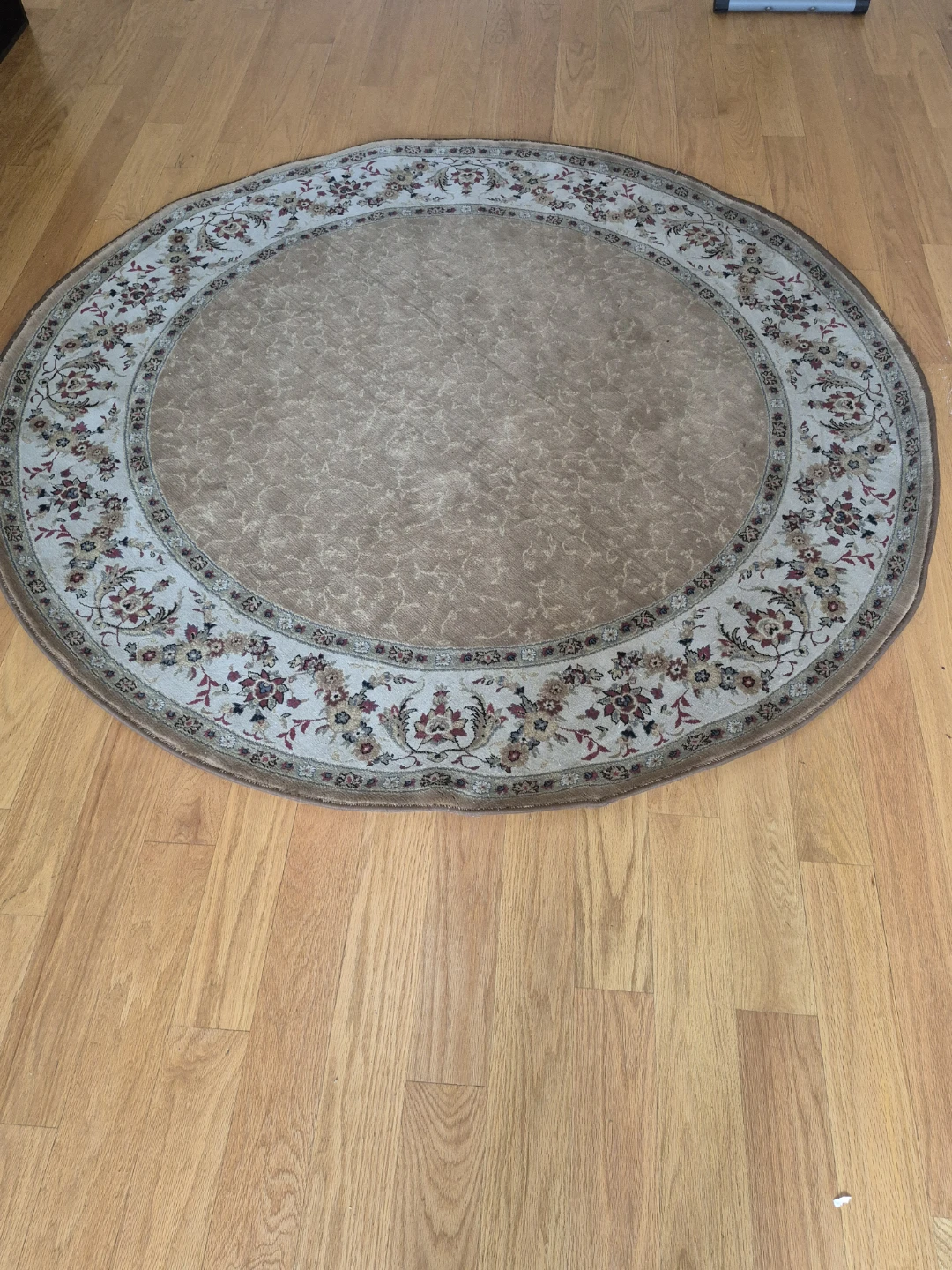 Round Floral Area Rug