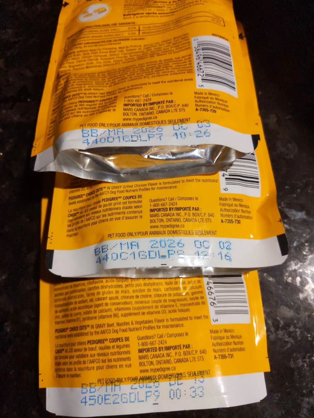 $2 or Free with purchase; Pedigree Wet Dog Food Pouches - photo 2