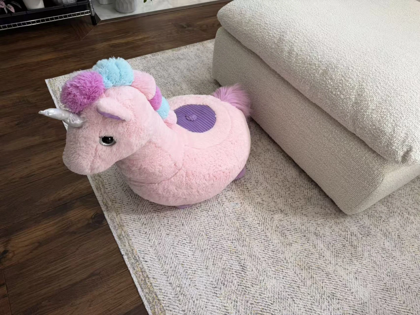 Pink Unicorn Plush Chair - photo 2