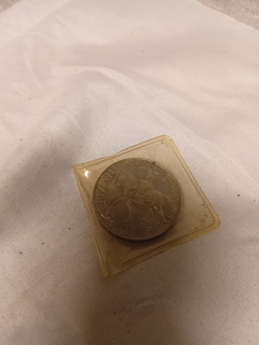 Vintage Coin in Plastic Holder