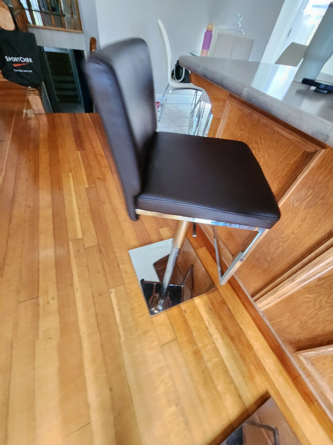Leather counter height chairs