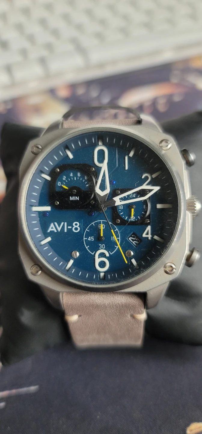 AVI-8 Quartz Hawker Hurricane Aviation Chronograph Watch
