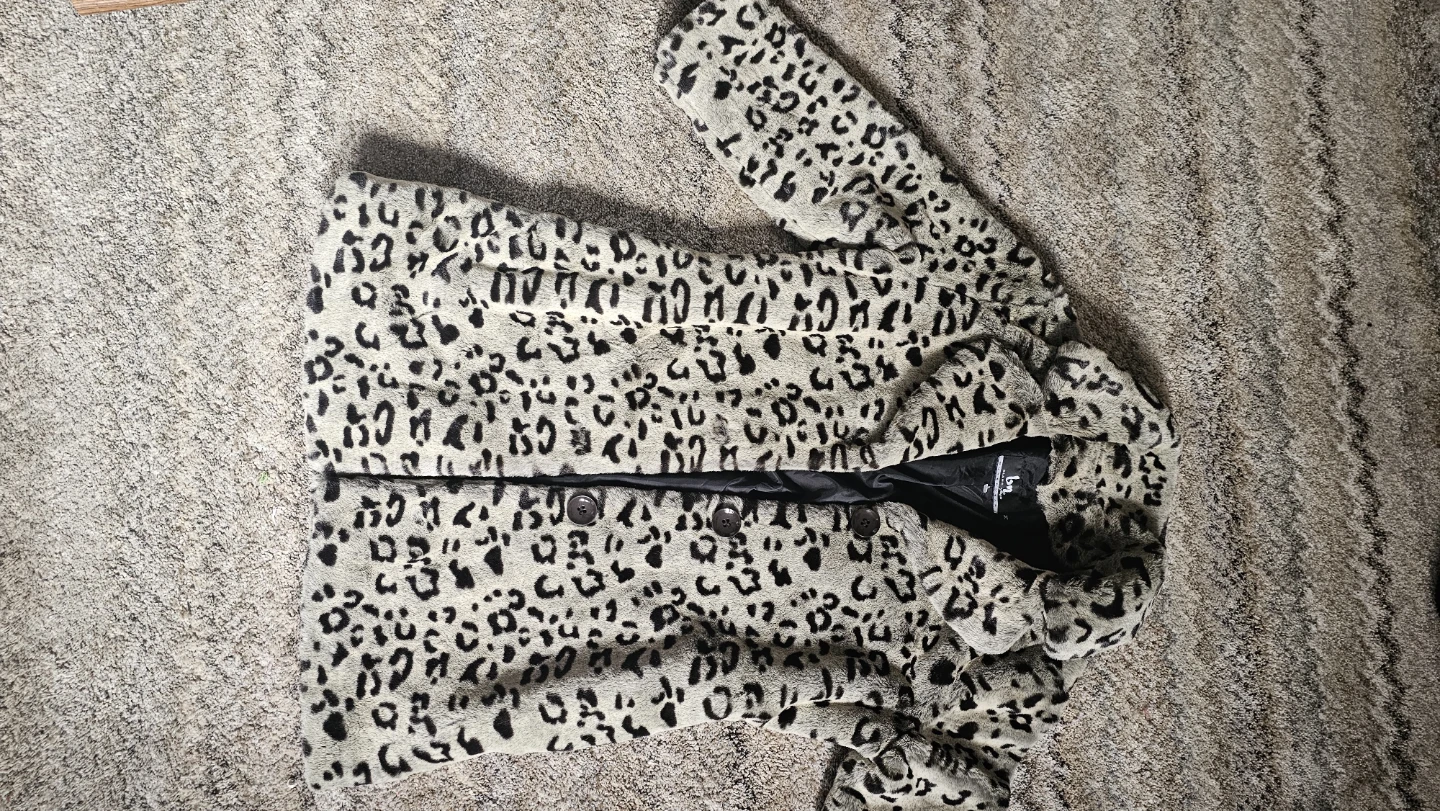 Blanc Noir Leopard Print Faux Fur Coat - photo 3
