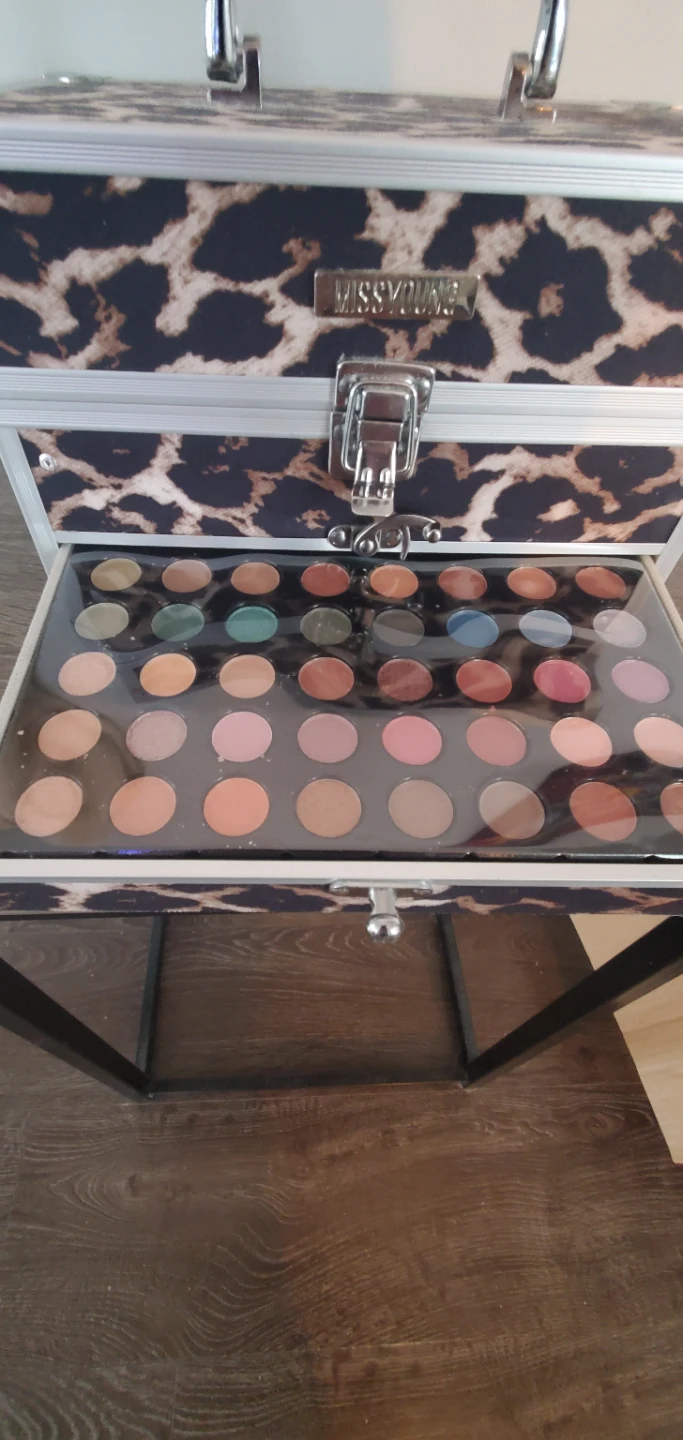 Miss Young Leopard Print Makeup Train Case - photo 2
