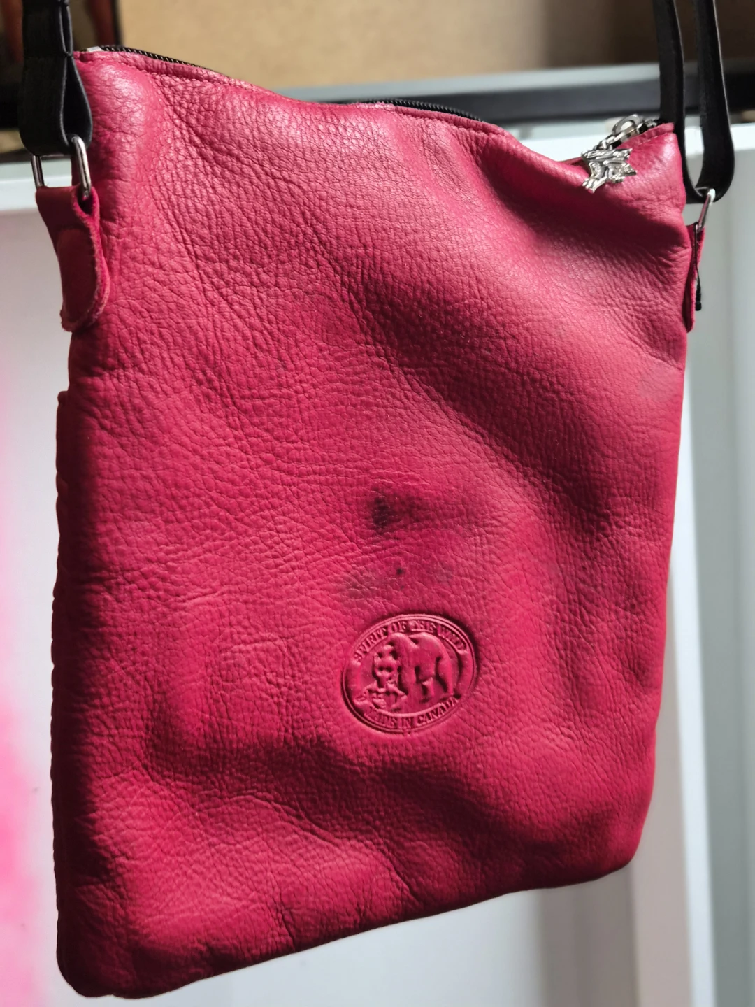 Spirit of the Wild Red Leather Crossbody Bag - photo 2