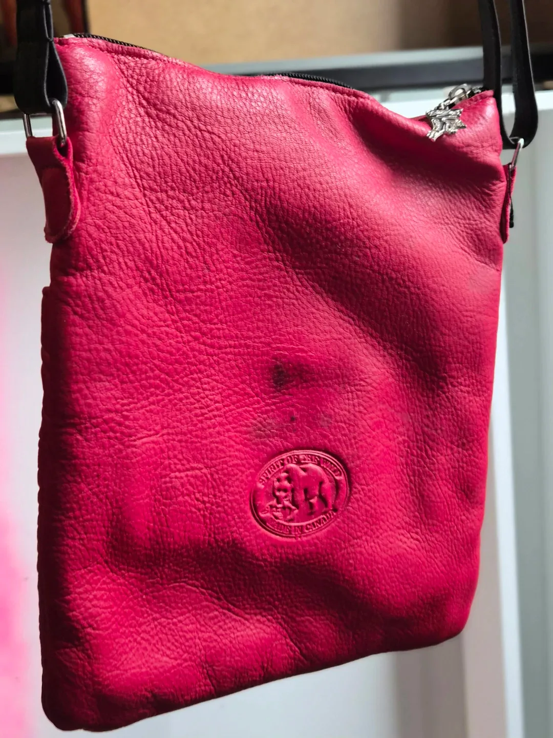 Spirit of the Wild Red Leather Crossbody Bag - photo 2