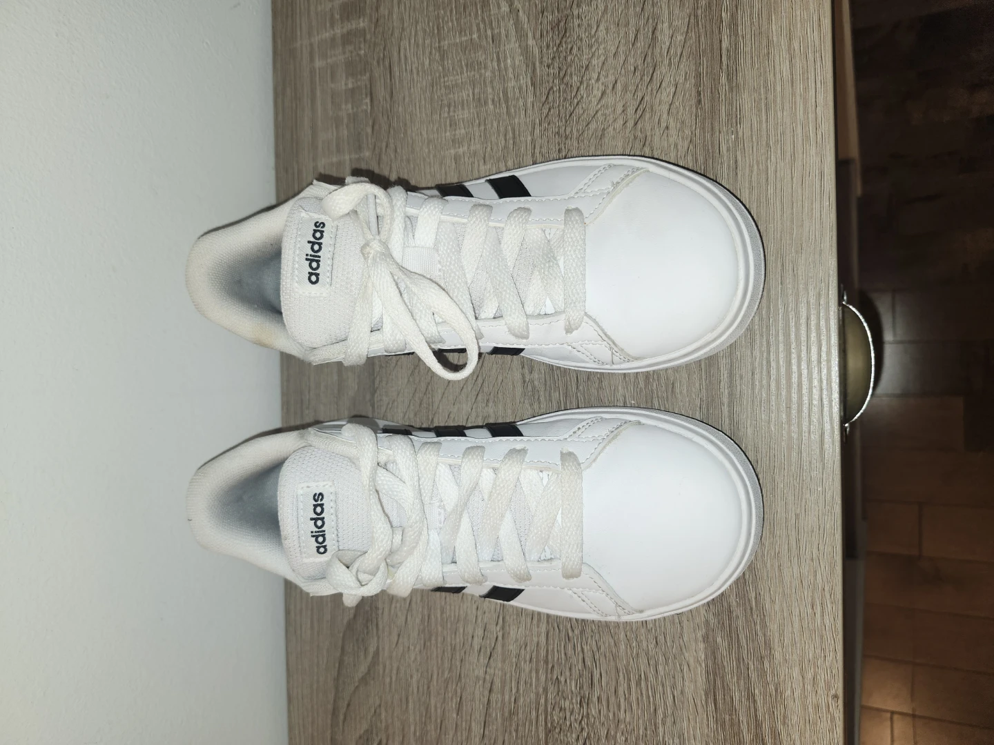 Adidas White and Black Sneakers