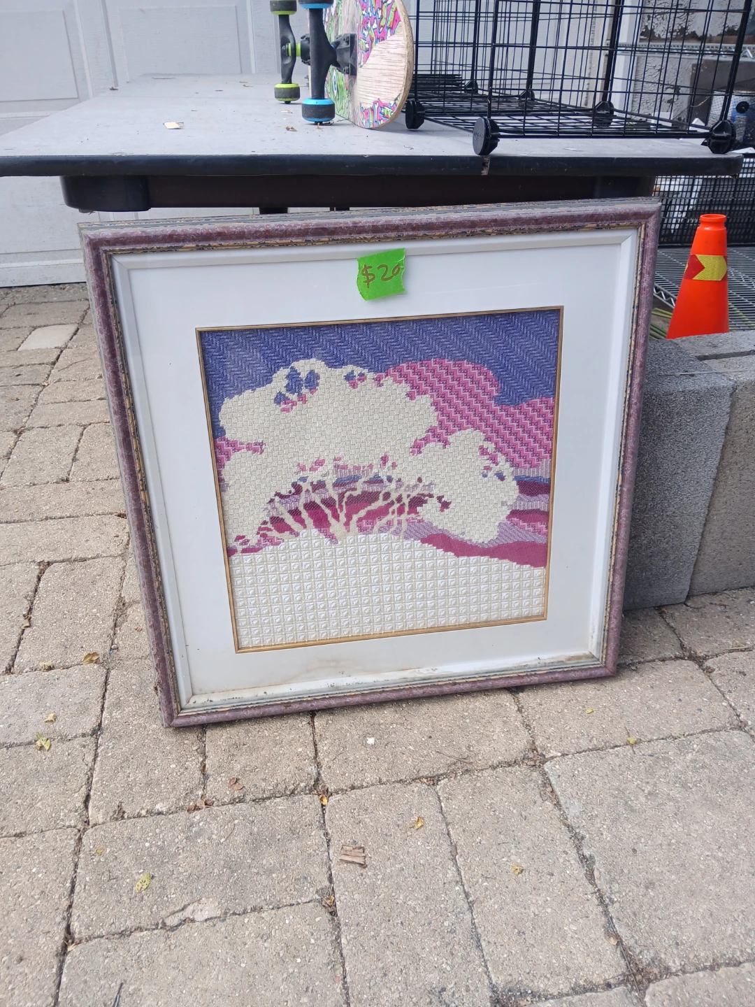 Framed Needlepoint Wall Art