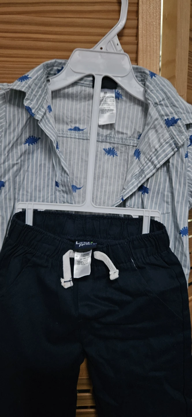 Little Rebels Dinosaur Shirt and Pants Set 🏈 - photo 2