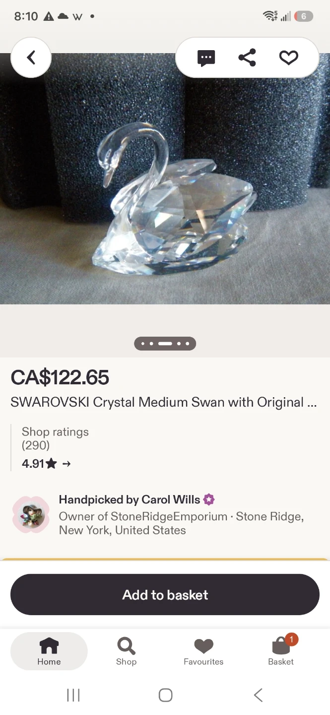 Swarovski Crystal Medium Swan - photo 5