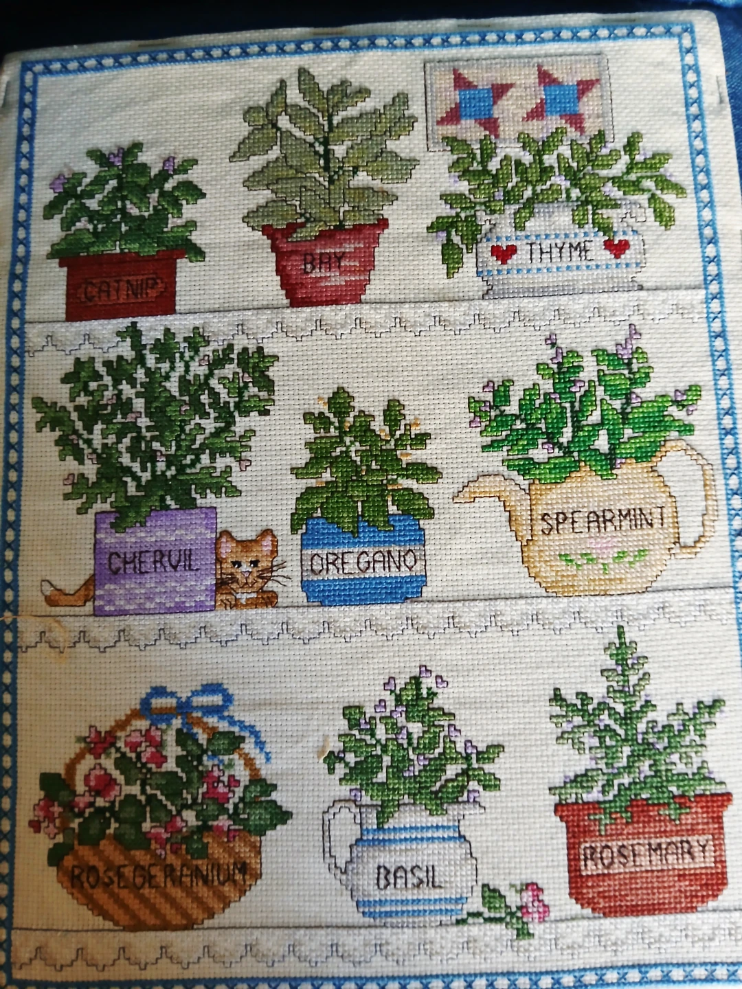 FREE Herb Cross-Stitch, Wicker Basket, Party Cutouts - photo 2
