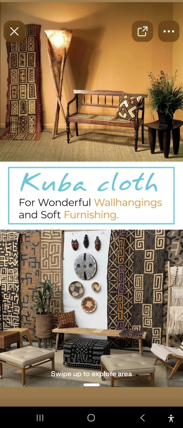 Authentic Kuba Cloth Wall Hanging - photo 2