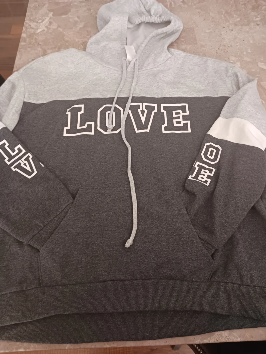 No Boundaries LOVE Hoodie Gray