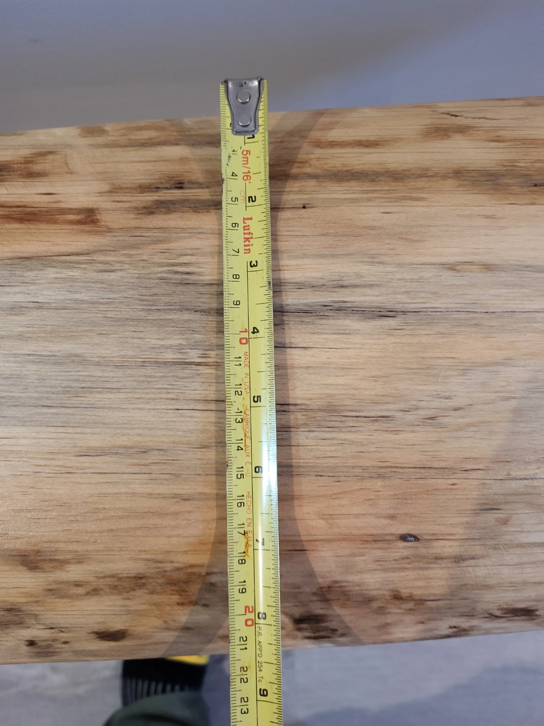 Live Edge Wooden Bench with Black Metal Legs - photo 4