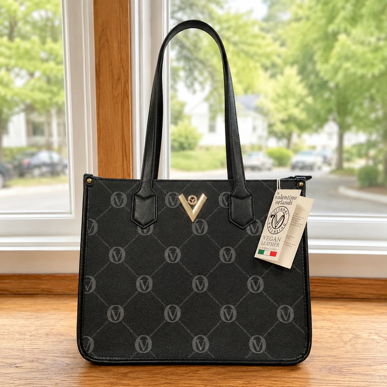 Valentino Orlandi Vegan Leather Tote Bag