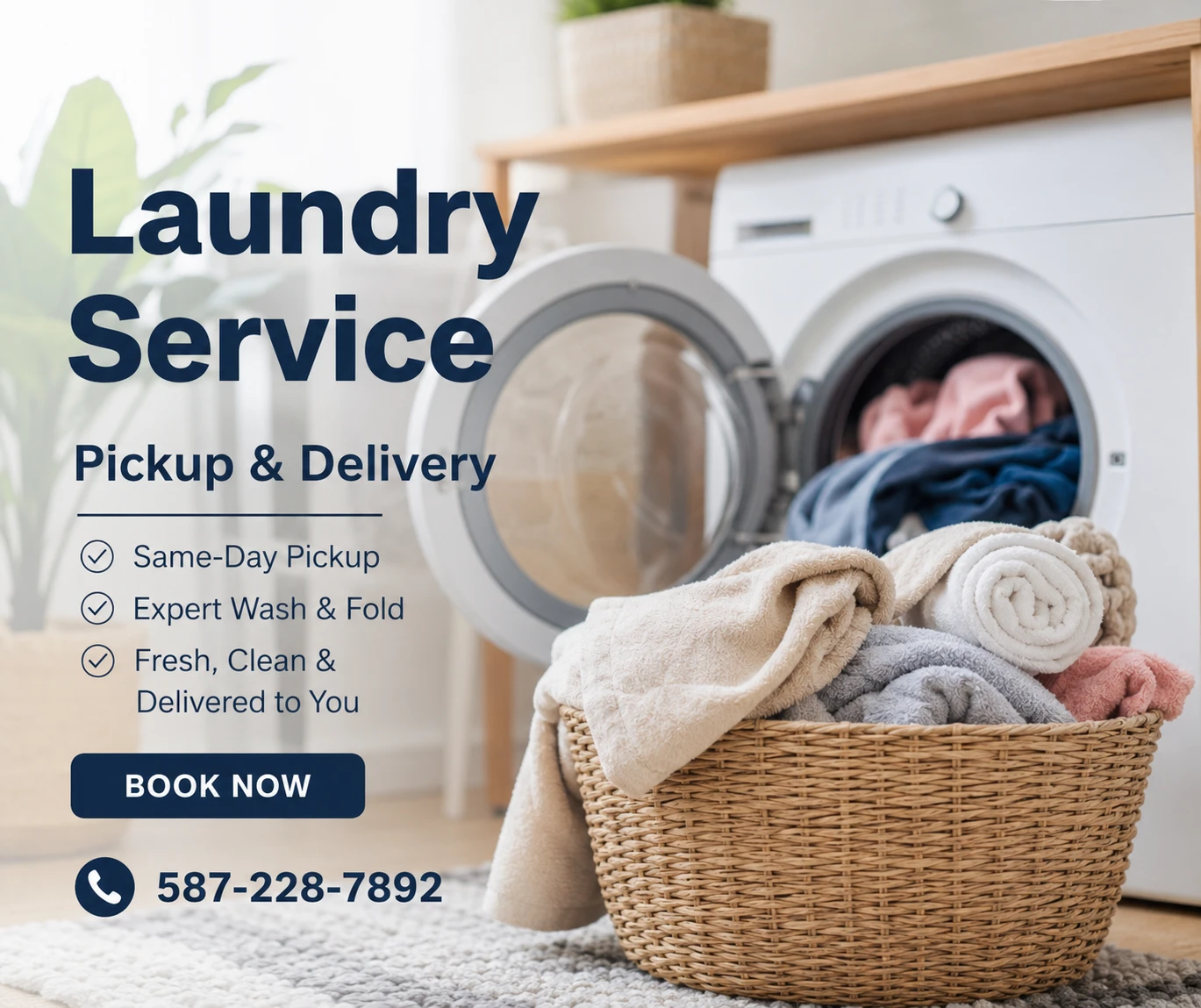 Professional Laundry Service Pickup and Delivery