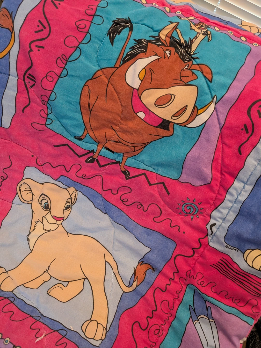 2 x Vintage Disney Lion King Quilt