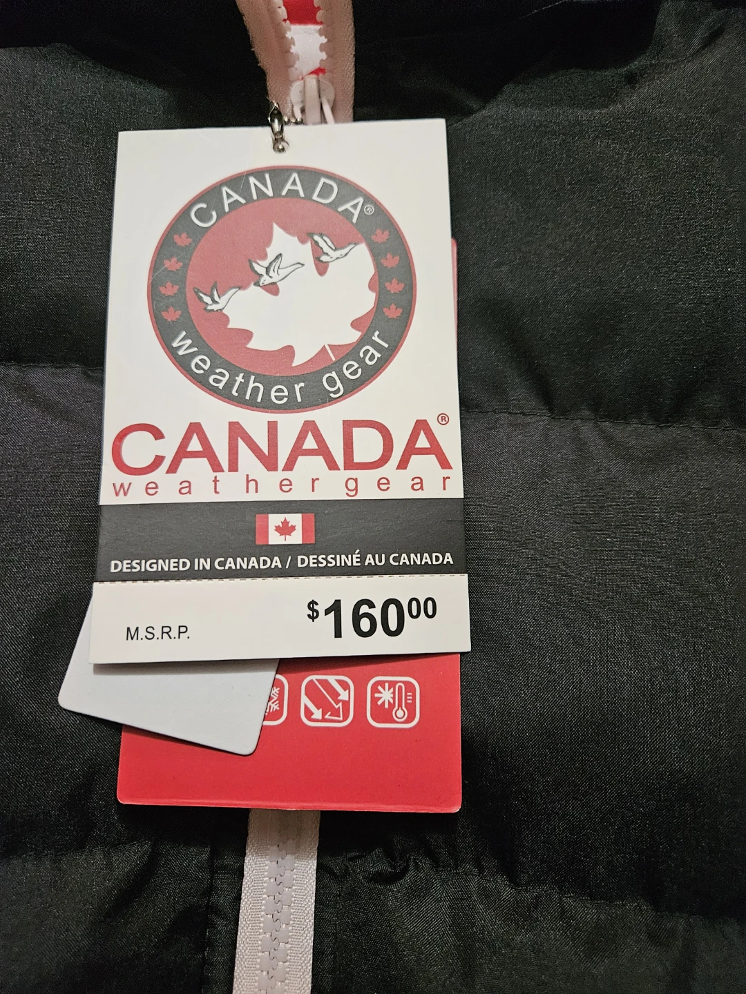 BNWT)Canada S/P Weathergear Winter Jacket - Black - photo 5