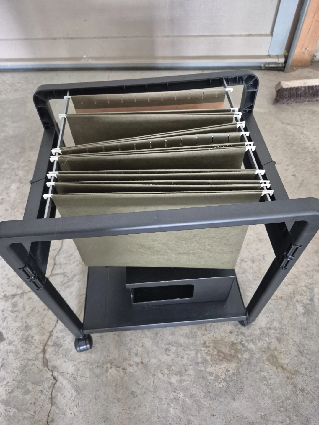 Rolling File Cart with Oxford Folders - photo 4