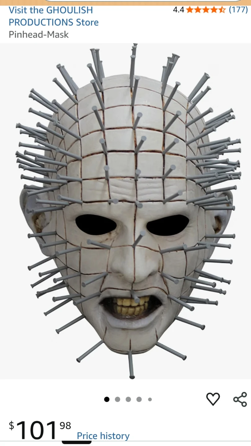 Adult Hellraiser Pinhead Mask