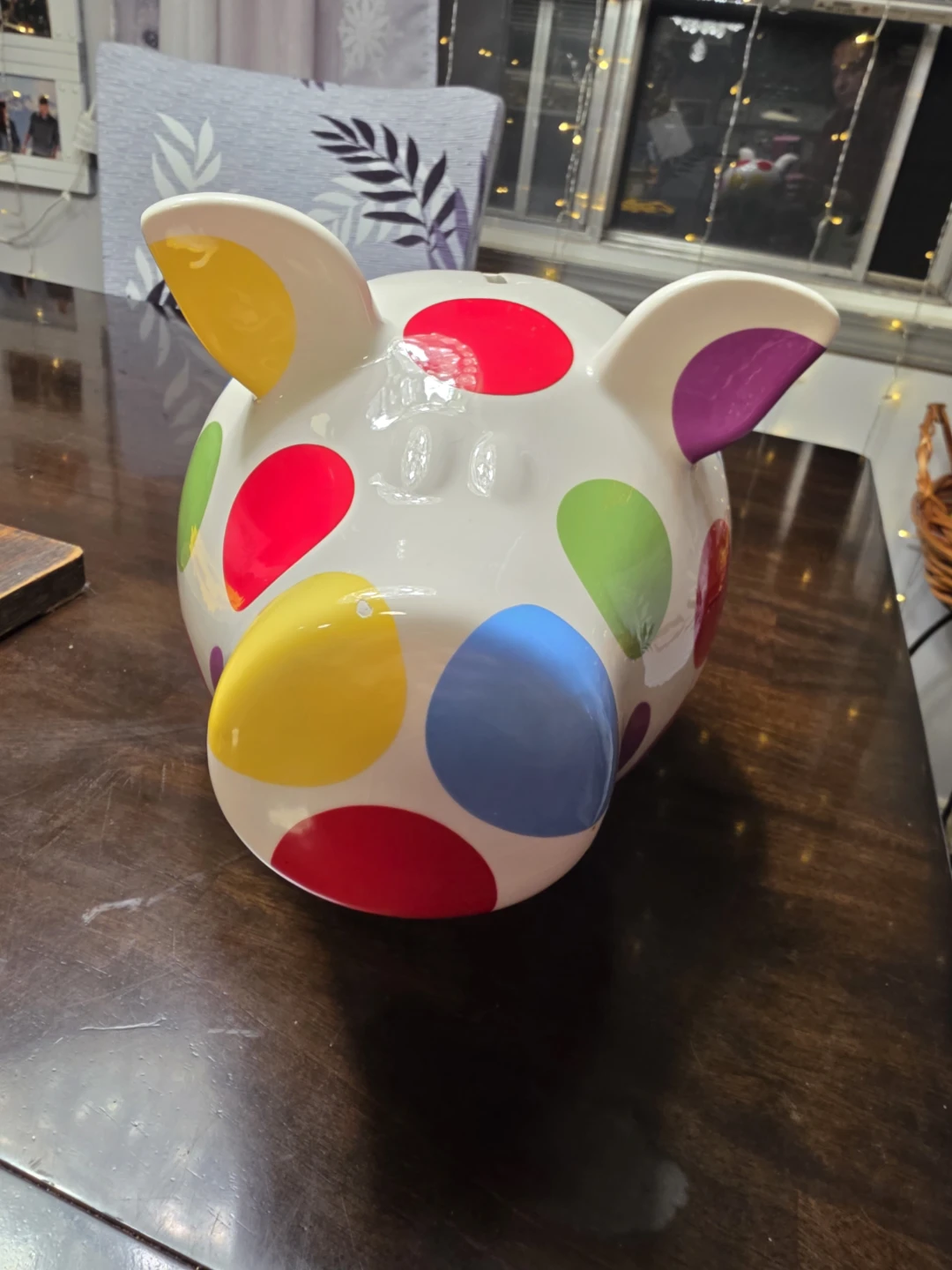 Salt & Pepper Polka Dot Piggy Bank - photo 2