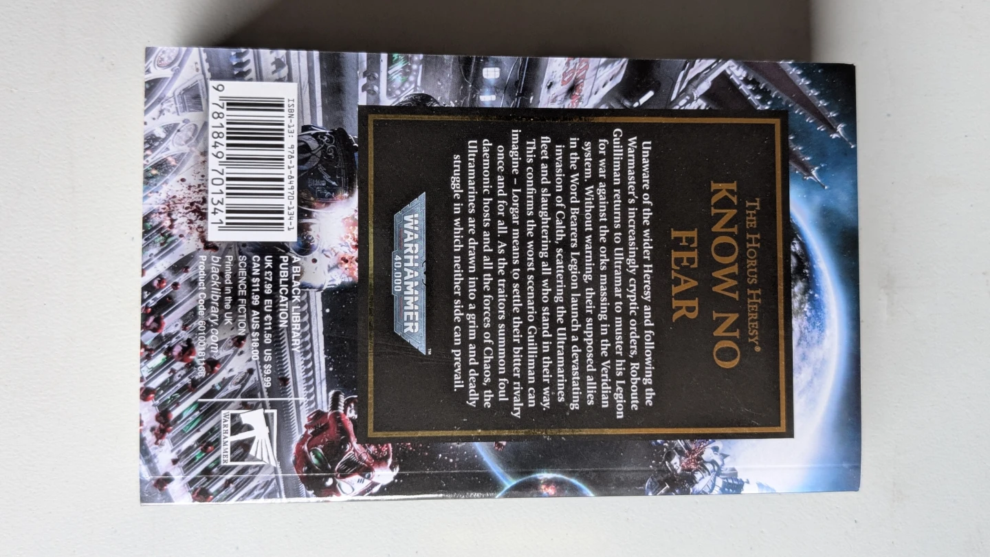 The horus heresy, Know No Fear by Dan Abnett , Book 19 - photo 3