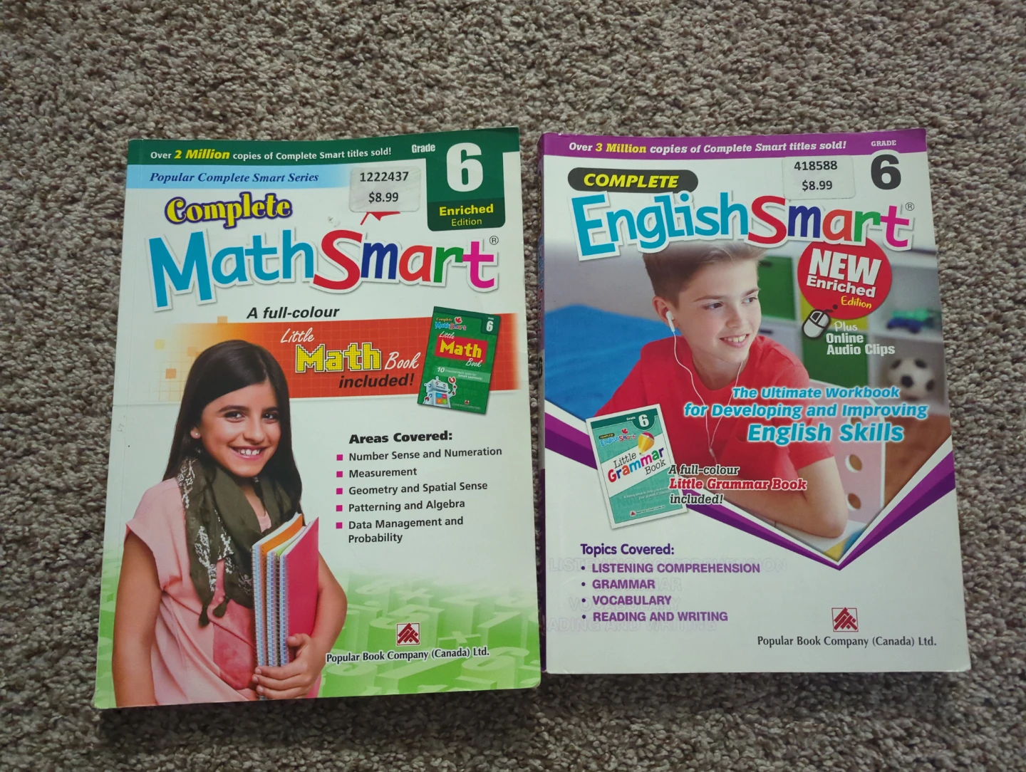 Complete Math Smart and English Smart Grade 6 Workbooks