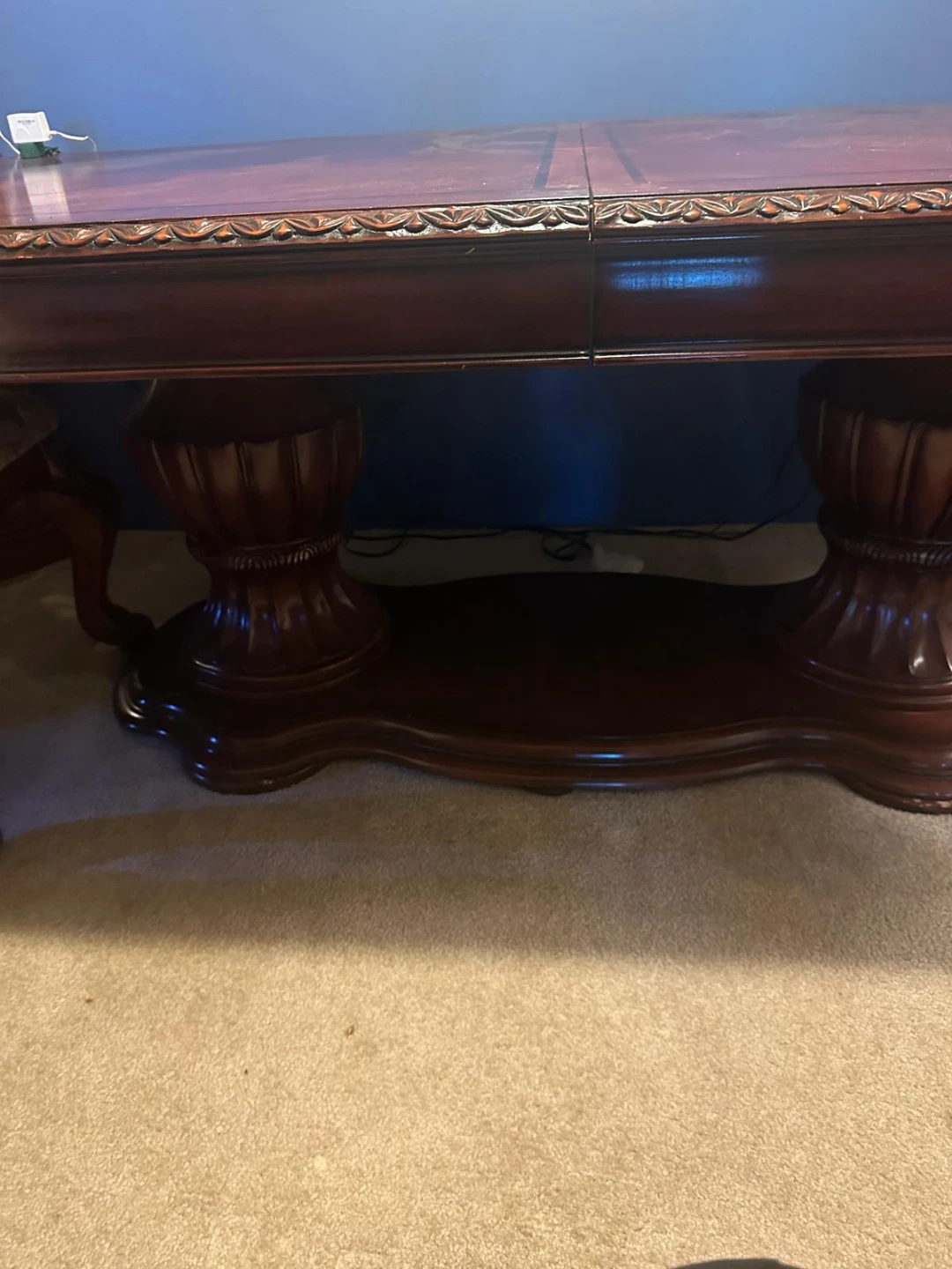 Formal Dining Table and Three Upholstered Chairs - photo 3