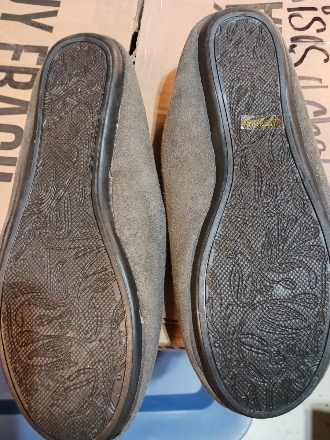 Gray Faux Fur Slippers - photo 2