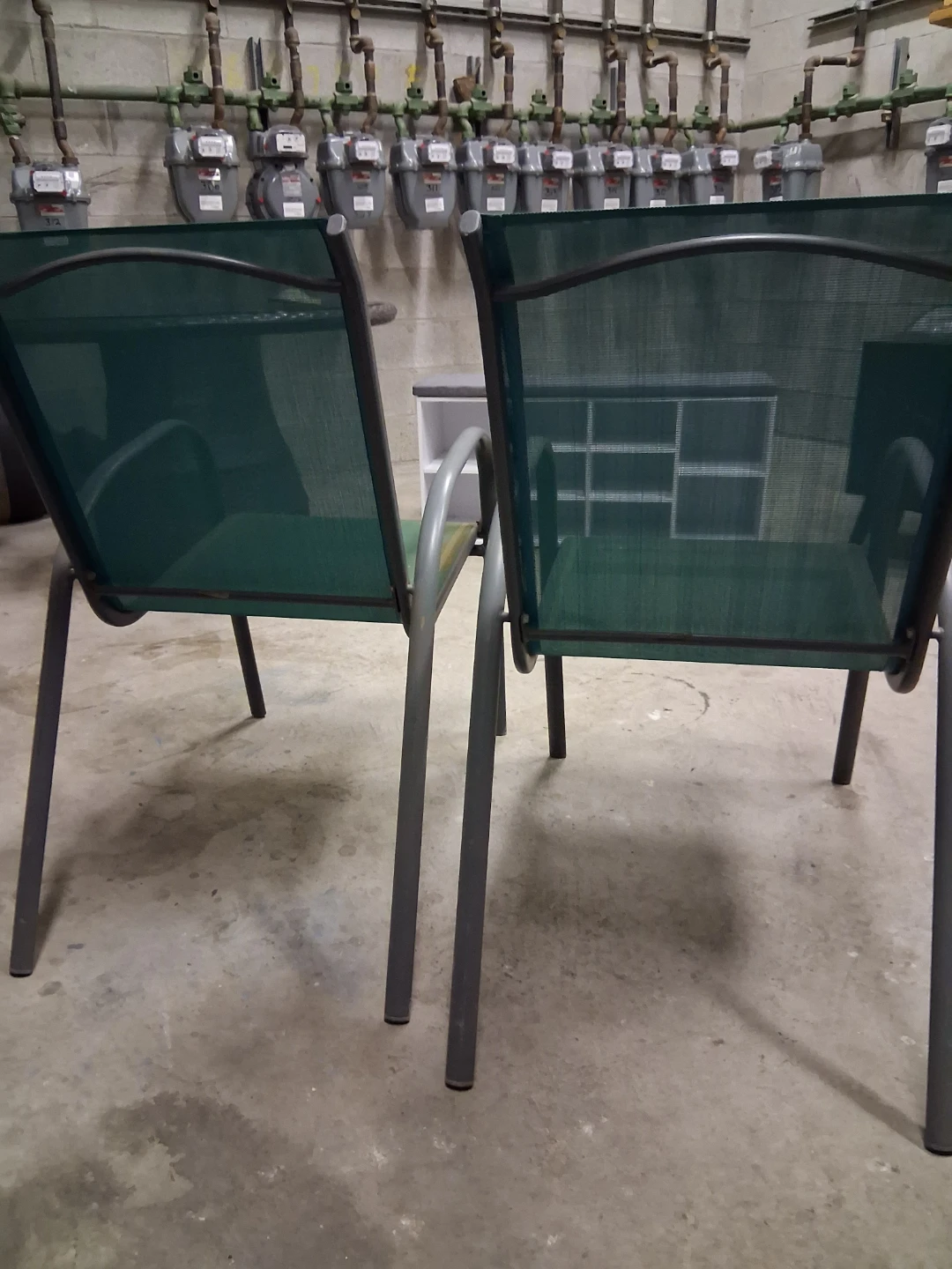 Set of Two Green Patio Chairs - photo 3
