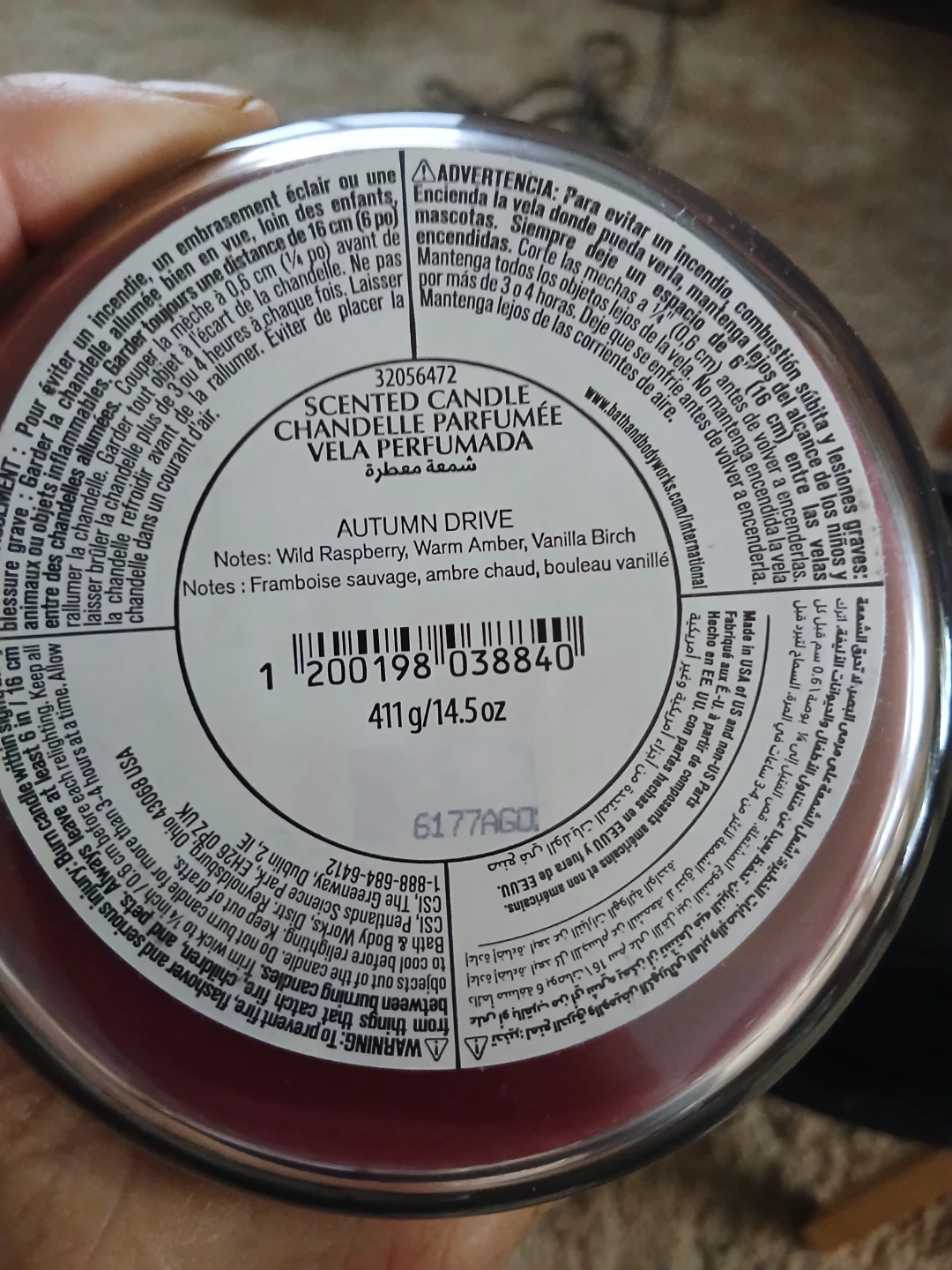 Bath & Body Works Autumn Drive 3-Wick Candle