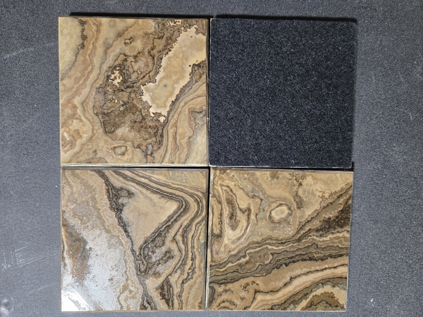 Set of 4 Marble Coasters - photo 2