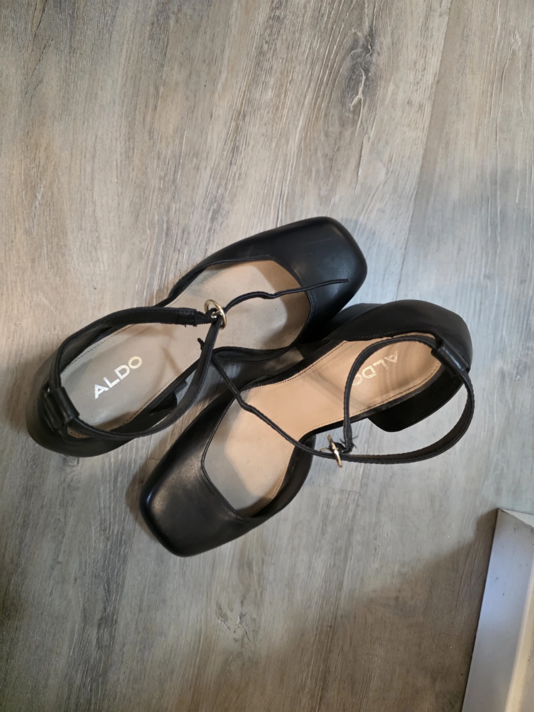 ALDO Black Platform Heels