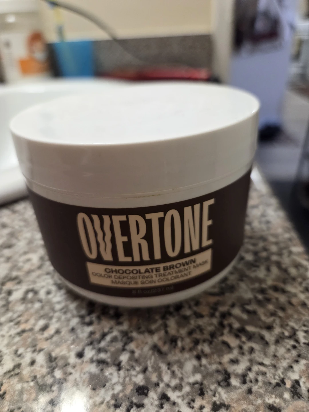 oVertone Chocolate Brown Colour Depositing Treatment Mask
