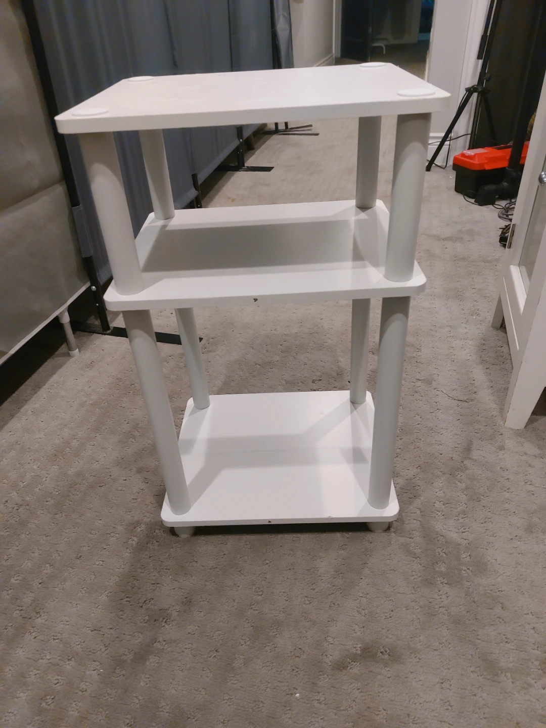 White 3-Tier Small Shelf Stand